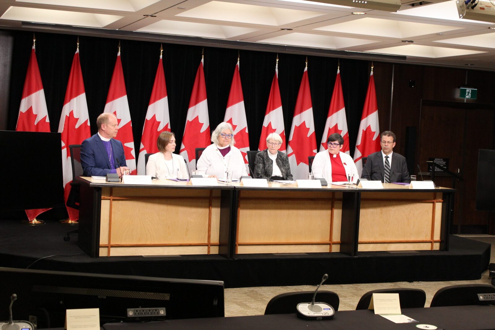 Advocates and decision-makers meet at a formal policy table