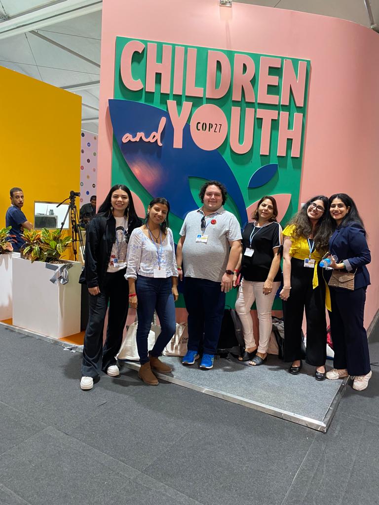 Youth and movement leaders gathered at the COP27 Children and Youth Pavilion